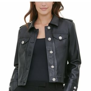 CALVIN KLEIN Women's Faux-Leather  size: XL $139.5